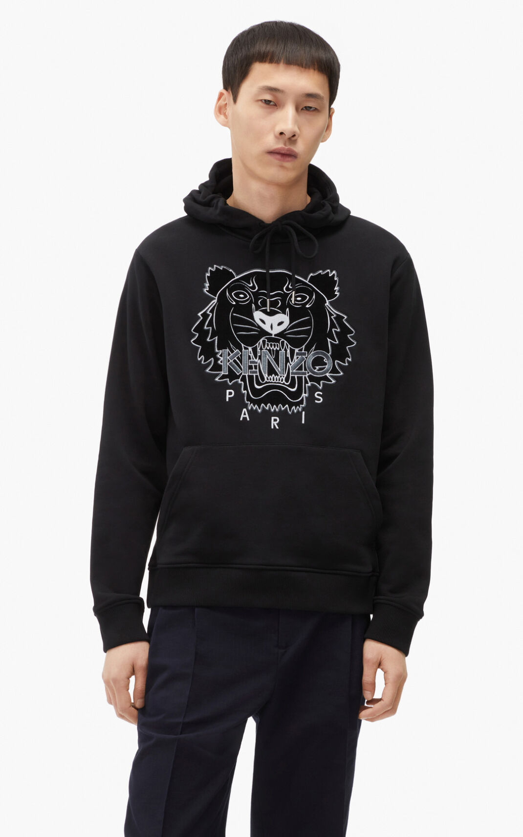 Kenzo The Vinter Capsule Tiger Hættetrøje Herre - Sort DK-563999